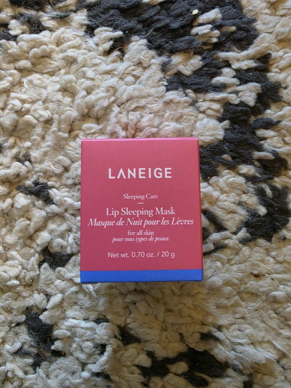 LANEIGE Lip Sleeping Mask - Bright Pink with Blue Accent
